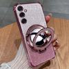 Samsung S11 Mobile Phone Case with Lens Film Anti-drop Galaxy S11ultra Glitter Mirror Magnetic Suction Bracket