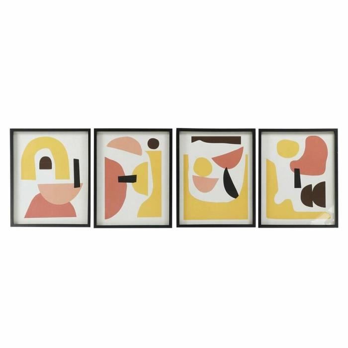 Cadre 40 X 2,5 X 50 Cm Abstrait Scandinave (4 Pièces)