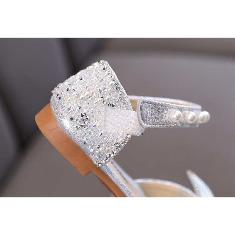 Spring-summer new style Korean-style girls' princess small/medium/large children's flat shoes, dance performance shoes