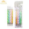 Five-Color Acrylic Spiral Rod Nail Art Double-Ended Dotting Pen