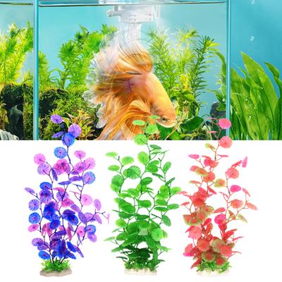 Fausse herbe d'eau de 40CM, plante sous-marine artificielle réaliste, facile à nettoyer, ne se décolore pas, aspect naturel, décoration d'aquarium de poissons