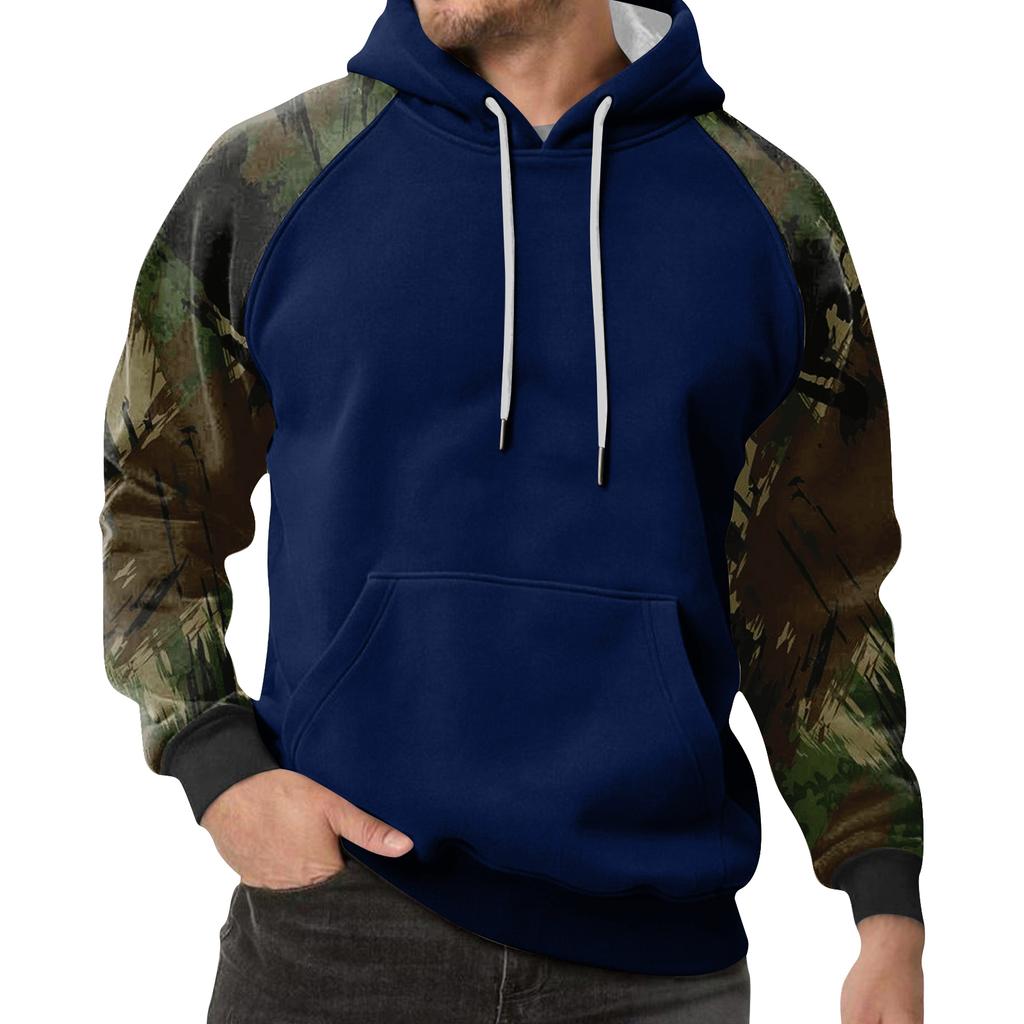 Men's Camouflage Sweatshirt Hoodie Men's Sports Large Size Casual Sweatshirt