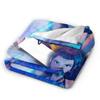Zoey Kpop Demon Hunters Flannel Blanket Huntrix Awesome Throw Blanket for Home 125*100cm Plush Thin Quilt
