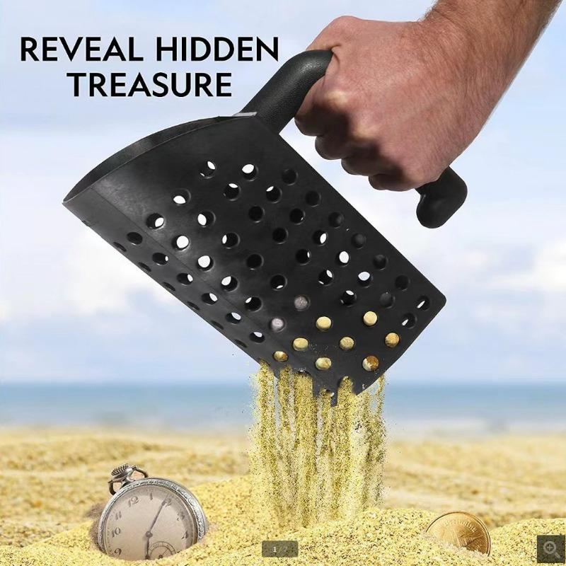 1SET ABS sand scoop sand bucket metal detector filter sieve beach tool