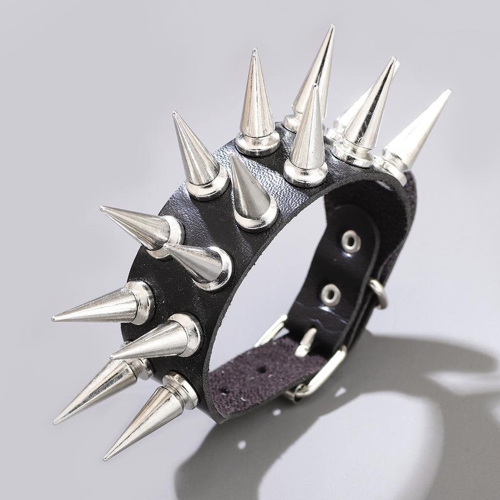 European American New Multilayer Punk Style Chain Bracelet Unisex Personalized Hip-Hop Rivet Jewelry