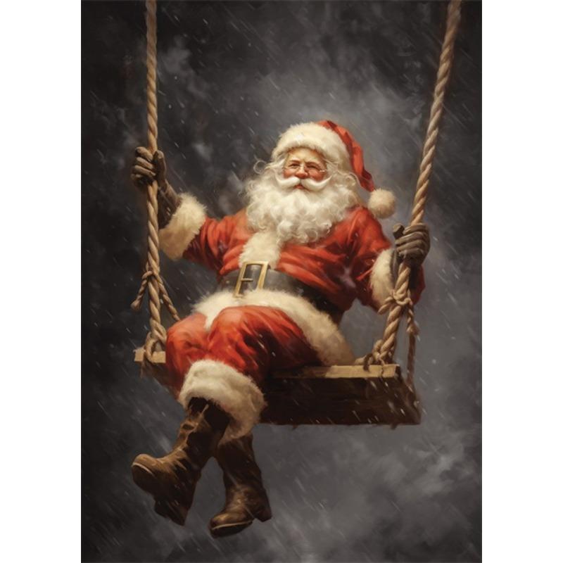Christmas Collection Canvas Print Art Santa Christmas Tree Deer Poster Canvas Wall Art Picture Unique Home Decor Christmas Gifts