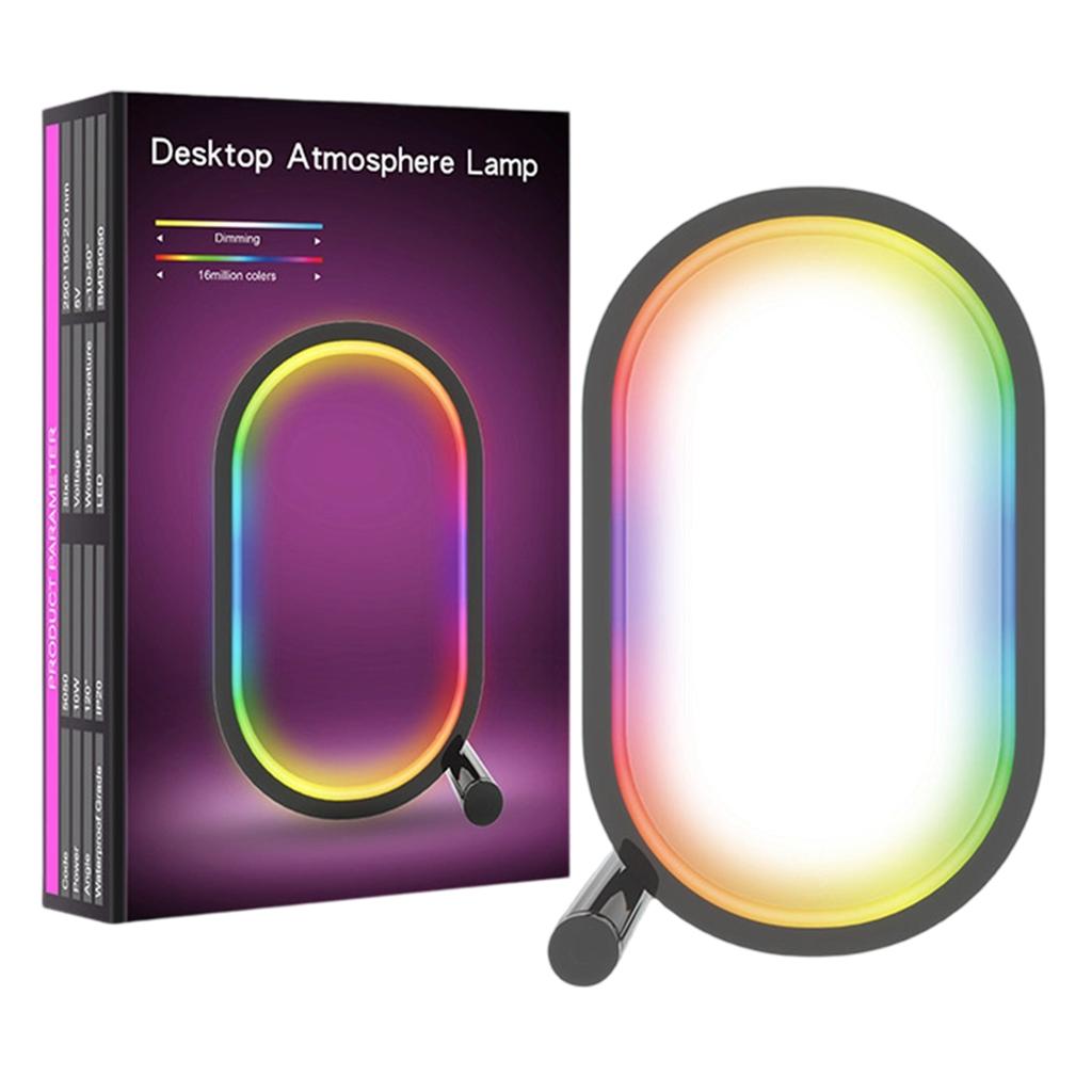 Smart WIFI Creative Desk Lamp RGB Colorful Desktop Ambient Light Gaming Desktop Ornament Lamp