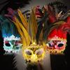 Party Maske Feder Masken Venezianische Maskerade Halloween Indianer Maske Cosplay Damen Augen Maske Bar Nachtclub Maske Ball Gesicht