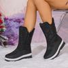 New Style Mid-calf Shoes, Waterproof Snow Boots, Women's Anti-slip Padded Shoes, Cotton Shoes Devotion
