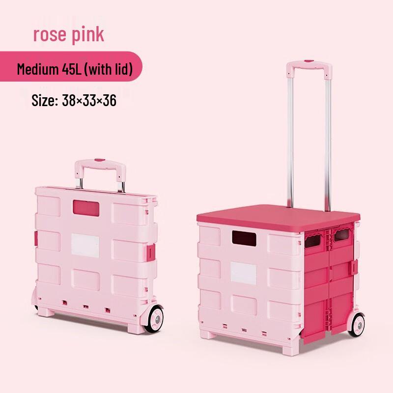 Portable Folding Plastic Shopping Cart