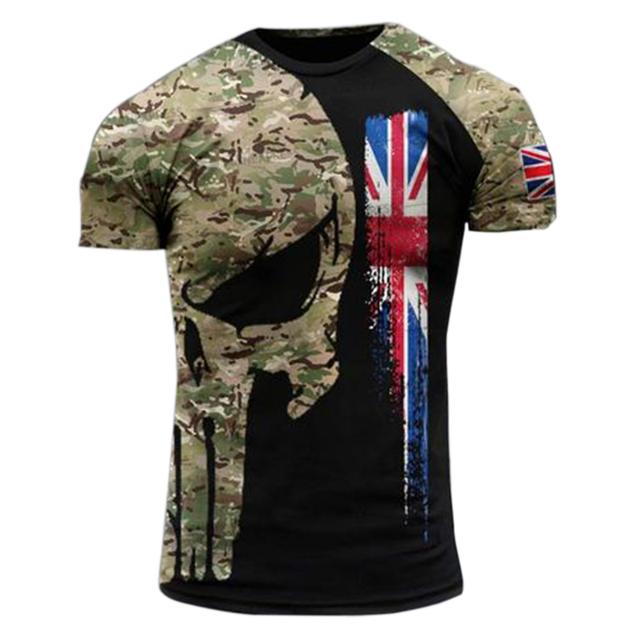 Casual Men's T-Shirts 3D Skull Print O Neck Quick Dry Shirts Fashion Trend Hip Hop Tops Men's Oversized Clothing Blouses 6XL