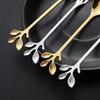 Fork/Spoon Stainless Steel Flatware with Long Handles Rust-Resistant Dessert Utensils for Home Kitchen Restaurant