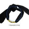 Western Style Beaded Silk Scarf Necklace Elegant Ribbon Choker Lace-up Collarbone Chain  Girls