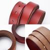 Simple Leather Vintage Belt for Women Casual Simple Versatile Oval Buckle Jeans Accessories Classic Business Belt