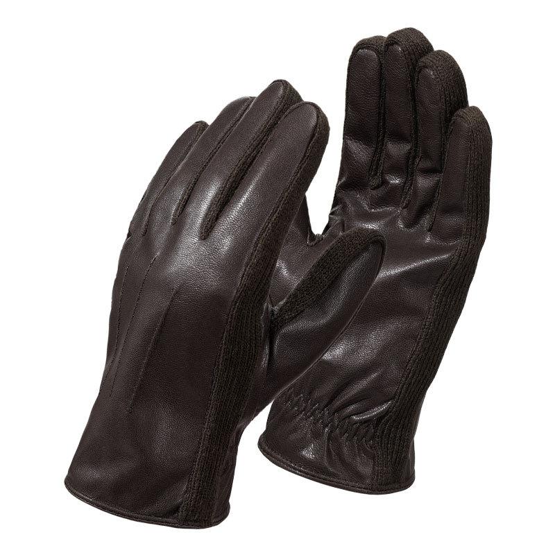 Russian Men's Sheepskin Warm Gloves Plus Velvet Cold Proof Winter Driving and Riding Genuine Leather Fashionable Warm Gloves