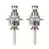 Pack of 2 Guitar Strap Locks Easy to Use Guitars Strap Buttons Metal Texture Bass Straps Locks Metal Guitar Pins