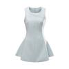 YPFF Trendy Women's Sleeveless Waist-Cinched Solid A-line Dress