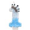 New Charming Blue Crown Creative Digital Candle Celebration Candle Cake Decoration Birthday Candle