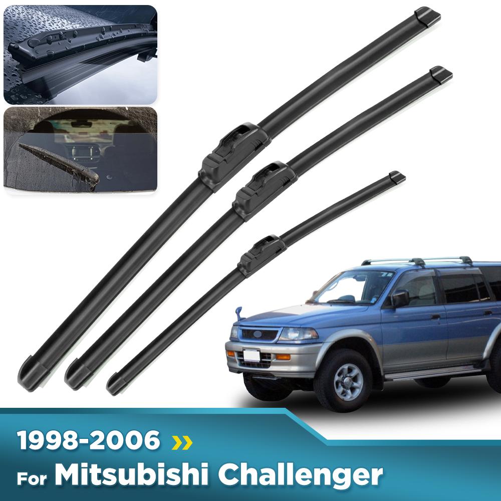 Für Mitsubishi Challenger PA 1998-2006 1999 2000 Scheibenwischer Vorne&Hinten Scheibenwischerblätter Windschutzscheibe Fensterwischer 19"+19"+17"