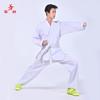 White Karate Gi Uniform Adults Unisex Cotton Training Suit With Custom Print Embroidery