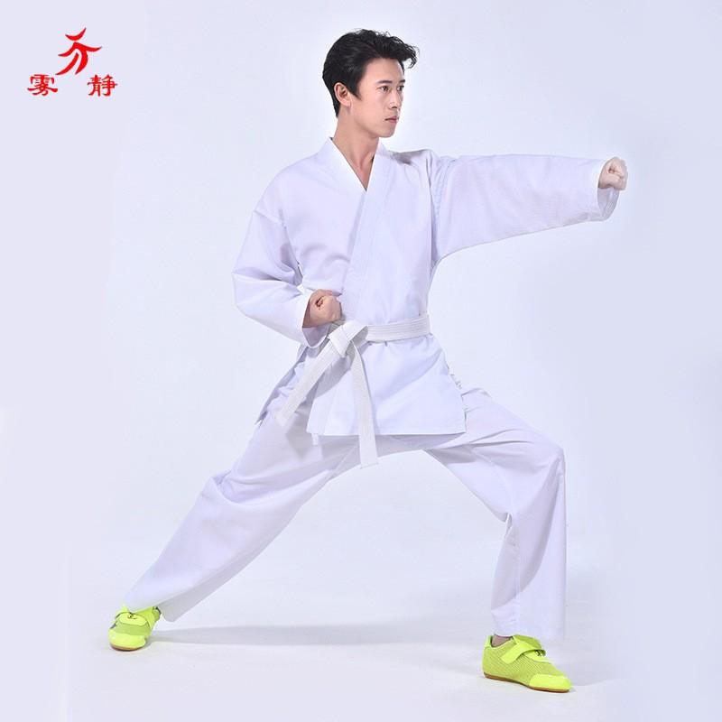 White Karate Gi Uniform Adults Unisex Cotton Training Suit With Custom Print Embroidery