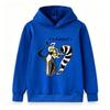 Kids Boys Girls Pullover Hoodie, Cartoon It's Alright Lemur Print Long Sleeve Casual Hooded Sweatshirt for Children Daily Casual Wear