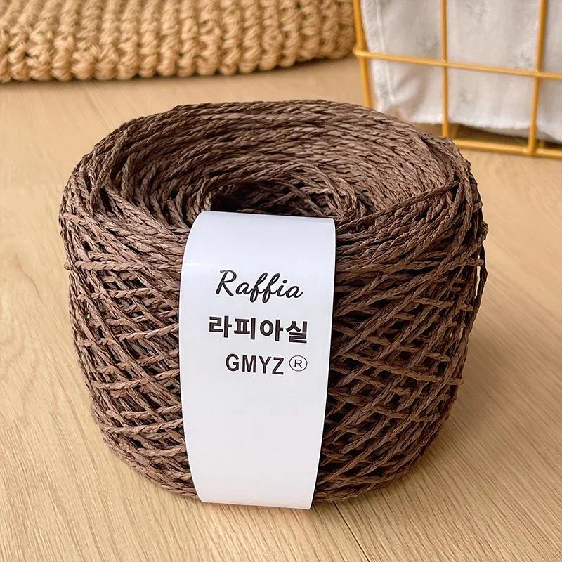 80g Farben Raffiagarn Flauschig Natur Doppelfädiges Raffiagarn Häkelhut Spezialgarn Sommerhut Gehäkeltes Häkelgarn Papyroidgarn
