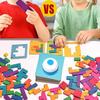 Non-Toxic Montessori Desktop Puzzle Toys Kids Battle Table Game Tangram Math Toys Building Blocks Board Color Shape Training For Kids Gift