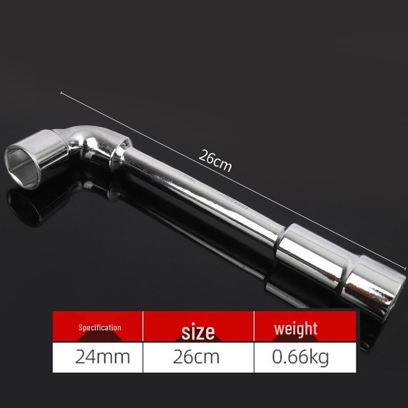 Perforated L-Shaped Hex Deep Socket Wrench for Auto Repair