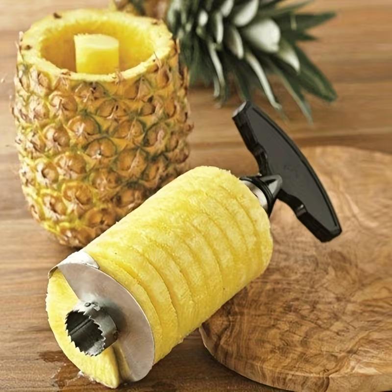 Stainless Steel Pineapple Corer Slicer Peeler Manual Pineapple Cutter Tool Easy Fruit Spiral Divider Kitchen Gadget