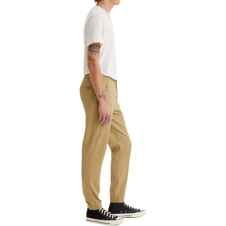 Levis Solid Color Cuffed Casual Pants Men Bottoms Khaki A4761-0004
