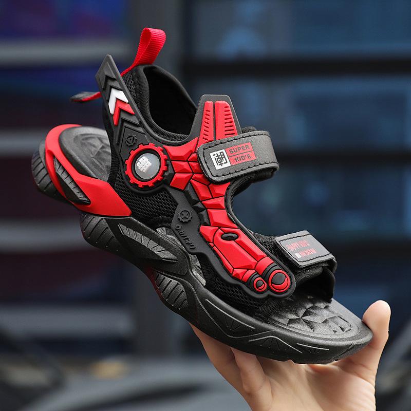 2025 Summer Boys' Non-slip Soft Sole Sandals, Children's Beach and Sports Slippers