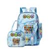 Rhythm Box Sprunki Music Game School Bag Backpack Pencil Bag Three-Piece Set Student Heat Printing Backpack