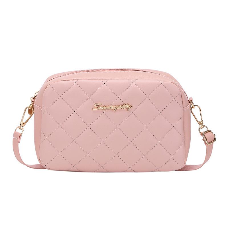 Rautenbestickte Kameratasche für Damen - Koreanischer Stil, Herbst/Winter 2025 Crossbody & Schulter Handytasche