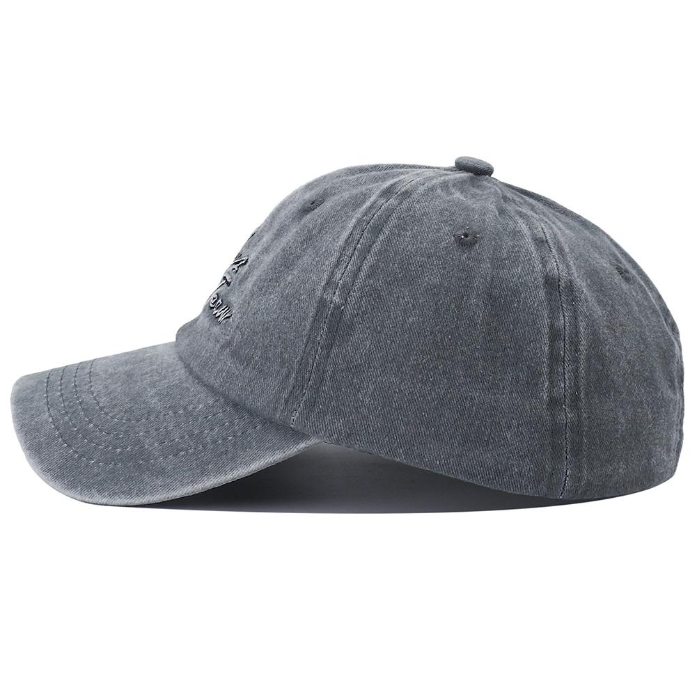 Unisex Letter Embroidery Washed Cotton Baseball Cap Adjustable Vintage Distressed Dad Hats For Women Men Gorras Para Hombres