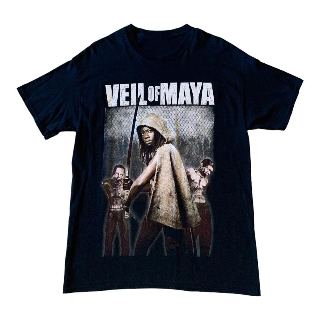 Men s and Women s T-shirts VTG Veil Of Maya Band Album Heavy Cotton Black All Size XXL