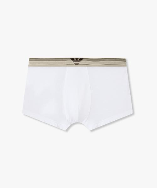

[Emporio Armani Underwear] Мужские плавки в полоску с эластичной лентой 0816112095 [Отправка из Кореи] 100% Оригинал White - S