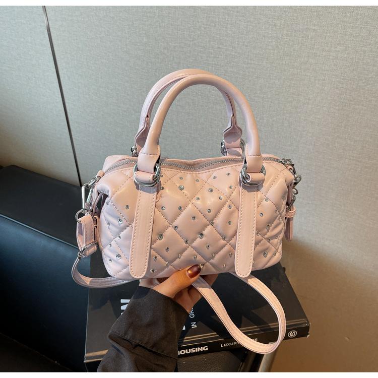 Summer New Diamond Fashion Commuter Bag Women's High-value Messenger Bucket Bag