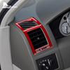 Real Soft Carbon Fiber Sticker For Chrysler 300 300C 2005 2006 2007 2008 2009 2010 Car Air Outlet Vent Interior Accessories.