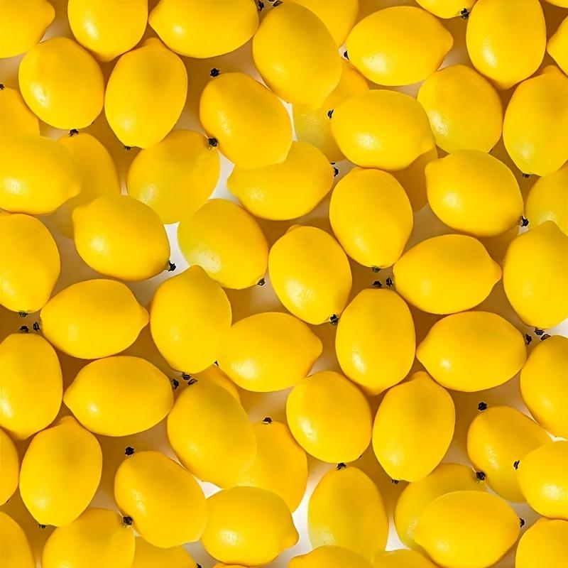 Artificial Yellow Lemon Fake Lemon, Artificial Fruit Home Decoration, Kitchen and Dining Table Cabinet Party Decoration