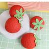 1pc Simulated Strawberry Release Ball Decompression Fruit Ball Pinch Le Decompression Ball Children's Release Toy
