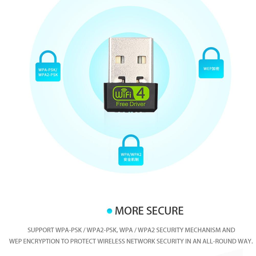 Mini USB WiFi Adapter 150Mbps Wi-Fi Adapter For PC USB Ethernet WiFi Dongle 2.4G Network Card Antena WiFi Receiver