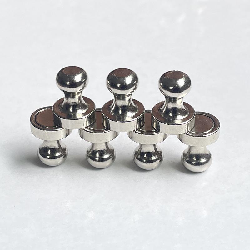 Strong Neodymium Magnetic Pushpins for Teaching, Office & Sales: Heavy-Duty for Whiteboards & Refrigerators.