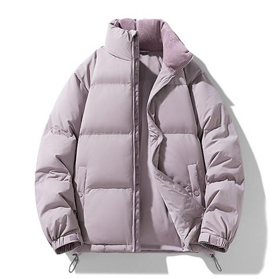 Men's Winter Stand Collar Down Jacket - 90% Down, Thickened, Warm, Trendy Design for Couples