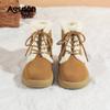 Augustine platform snow boots new autumn and winter lace-up short boots piled thickened Martin boots
