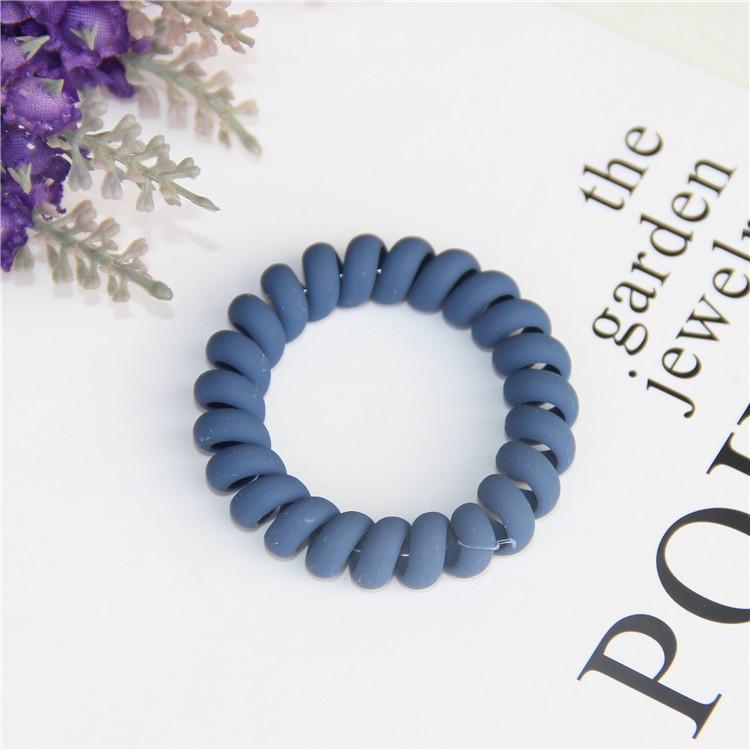 1PC New Frosted Telephone Line Wire Hair Ring Seamless Head Rope Ponytail Hair Ring Elastic Rubber Band Hair Accessories