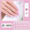 Gels Nail Strips Glittering Gels Nail Stickers Flowers Nail Art Stickers Nails Polish Wraps French Tip Nail Stickers