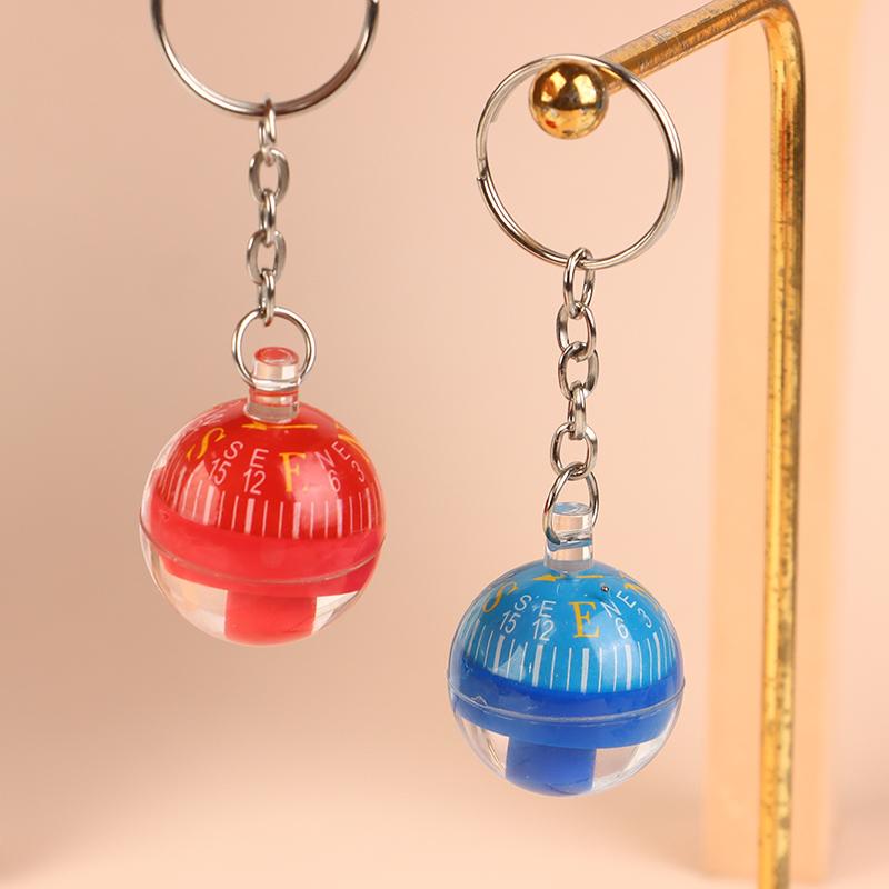 Round Shape Small Mini Survival Compasses For Outdoor Camping Hiking Travel Precision Dial EDC Ball Keychain