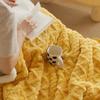 Soft Lamb Fleece Blanket Winter Thick Warm Throw Blanket Solid Color Flannel Blanket for Sofa Bed Office Nap