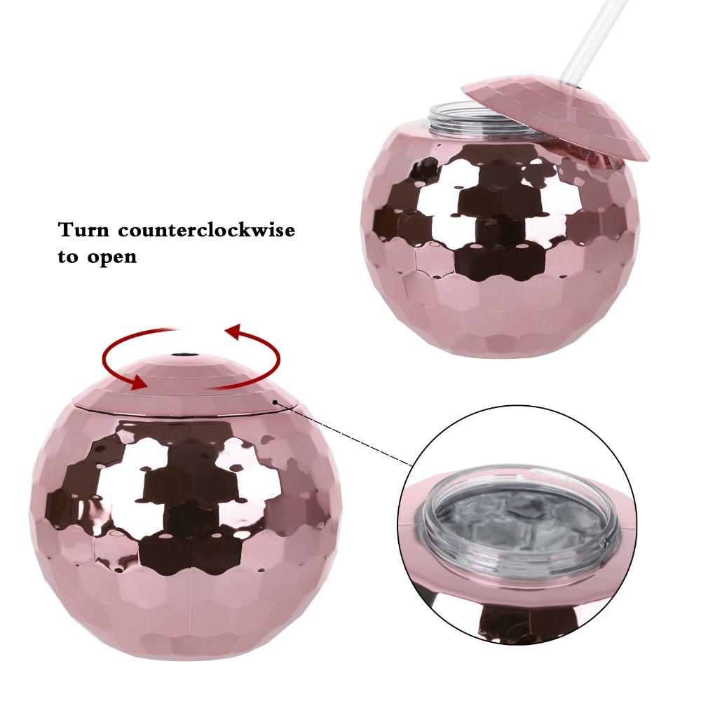 Bright Glitter Water Cup Electroplated Drinking Cup Portable Beverage Cup Outdoor Use